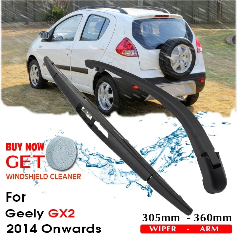 

Car Wiper Blade Rear Back Window Windscreen Windshield Wipers For Geely GX2 Hatchback 305 mm 2014 Onwards Auto Accessories