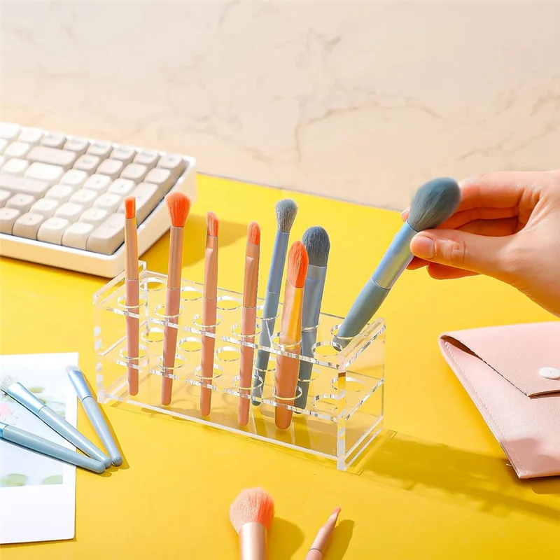 

2 Pcs Acrylic Test Tube Rack 12 Wells 10Ml Acrylic Centrifuge Tube Holder Clear Test Tube Rack 16Mm