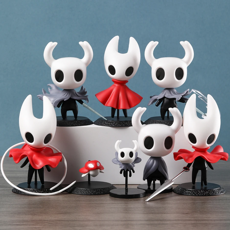 Hollow Knight The Knight Quirrel Q Figurine Figures Model Dolls Toys 8pcs/set