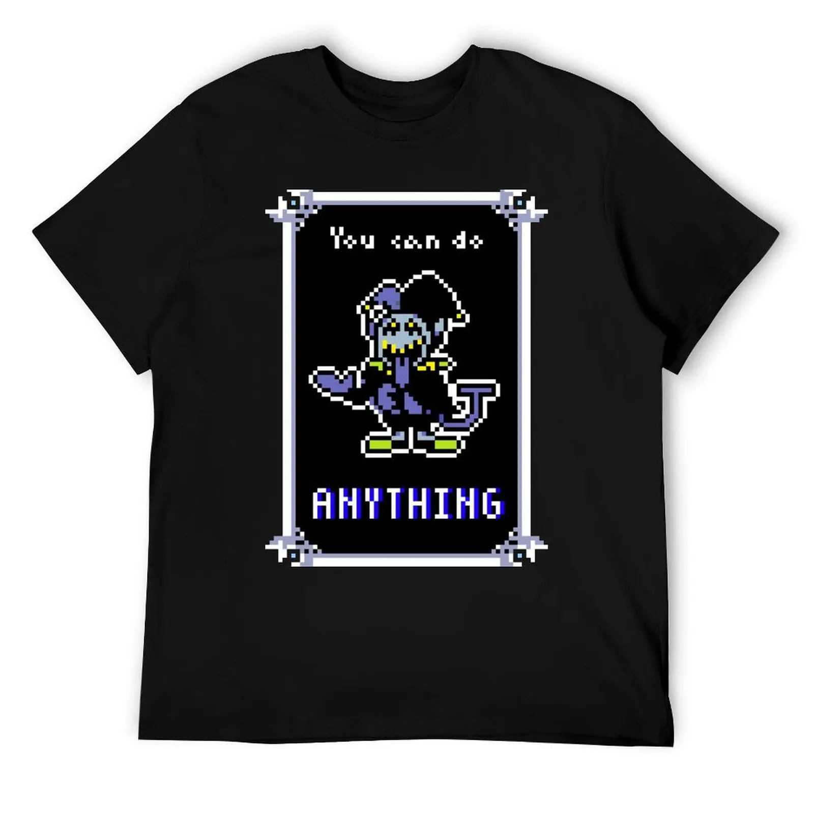 

Jevil- Deltarune Inspirational Poster T-Shirt cotton t shirt pack t shirts with prints T-Shirt