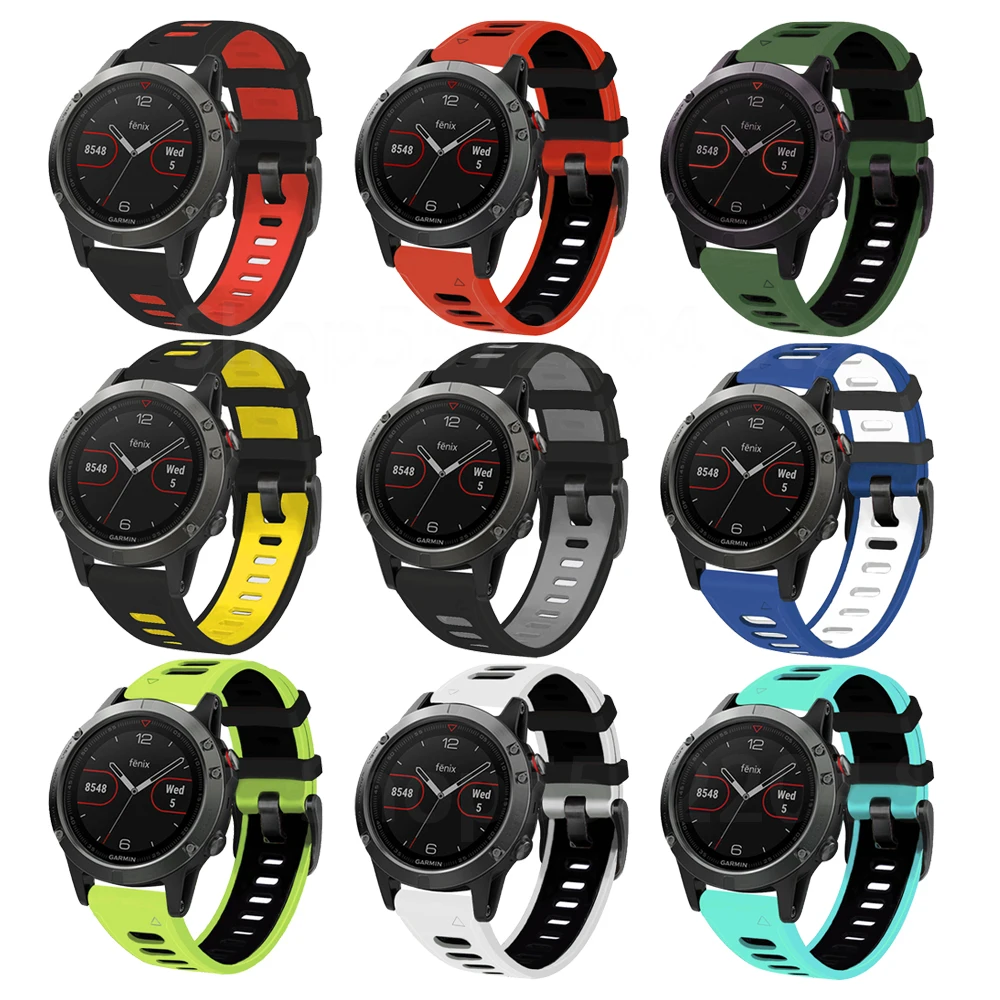 Cinturino 26 22mm per Garmin Fenix 5 6 5X Plus 6X Pro 3 HR Forerunner 935 945 cinturino in silicone Garmin Fenix 7 7X cinturino a sgancio rapido