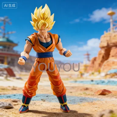 

В наличии Оригинальный набор для сборки модели Bandai Dragon Ball SHF Super Saiyan Son Goku The Games Begin, аниме-фигурка