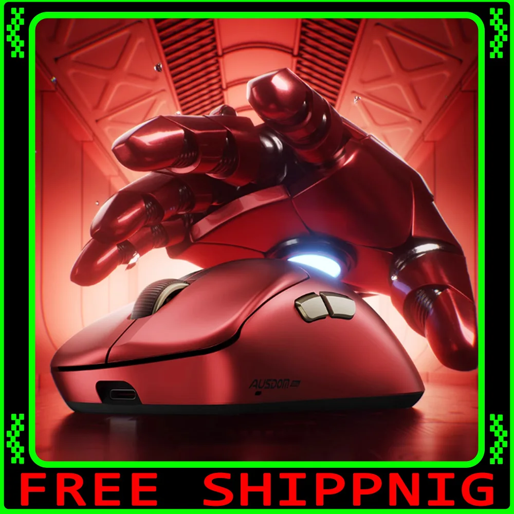 

AUSDOM G04 Ultra Mouse Tri Mode Mouse PAW3395 Paw3950 Wireless 8000Hz Polling Rate Lightweight Gaming Mice Gamer PC Accessories