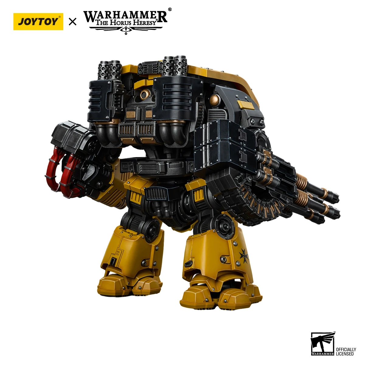 JOYTOY Warhammer 1/18 Action Figures Mecha Anime  Imperial Fists Leviathan Dreadnought with Cyclonic Melta Lance and Storm Canno