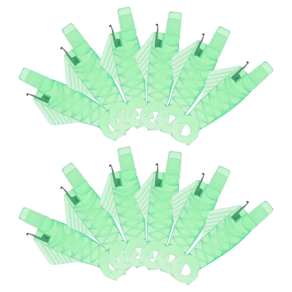 

30 Pcs Needle Threader Fish Mouth Tool for Cross Stitches Crafts Quick Embroidery Sewing Supplies Durable Plastic