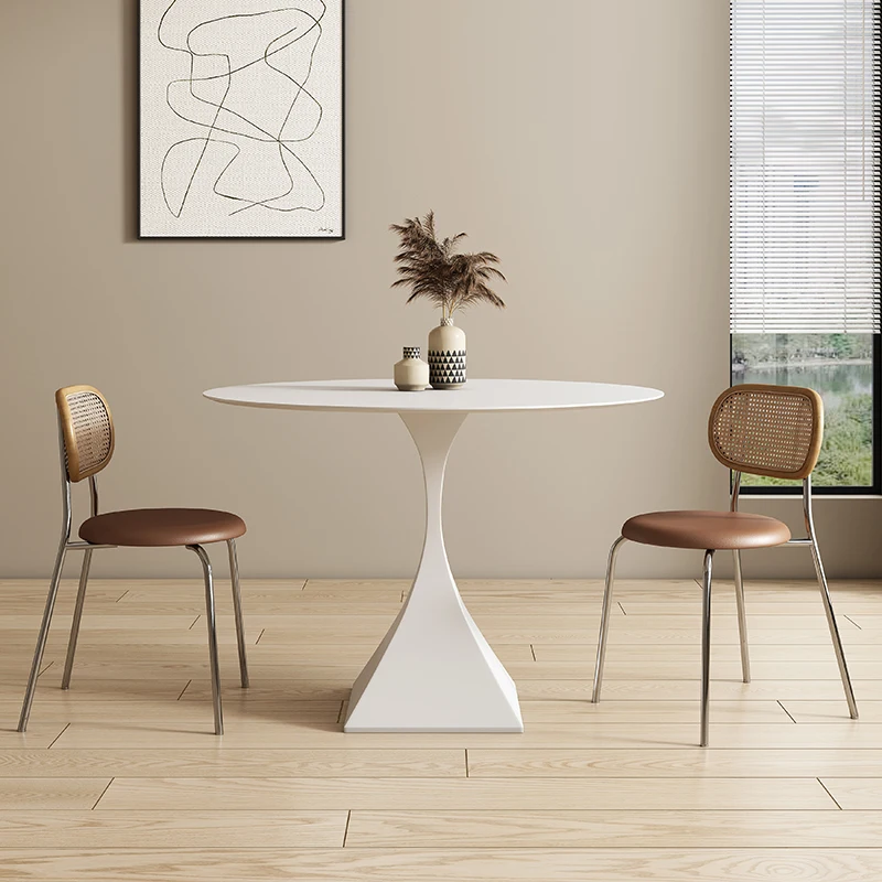 Modern Round Dining Table Living Room Center Coffee Dinner Table Design Simplicity Kitchen Mesa De Cozinha Balcony Furniture