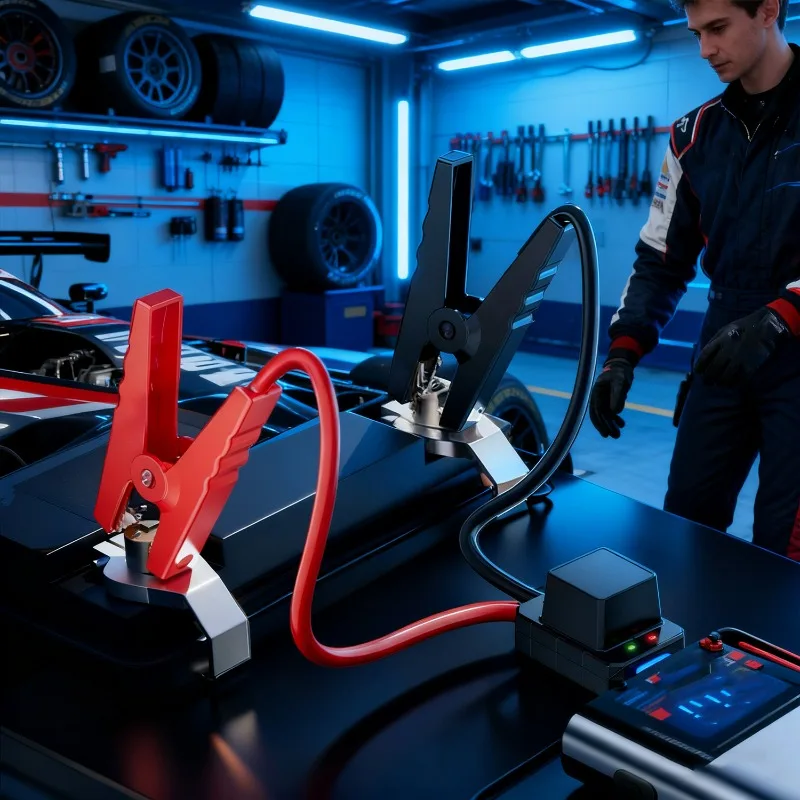 Red Black Alligator Clips Large Automotive Replacement Batteries 100A Alligator Insulating Clips Jumper Cables Boost Clamps