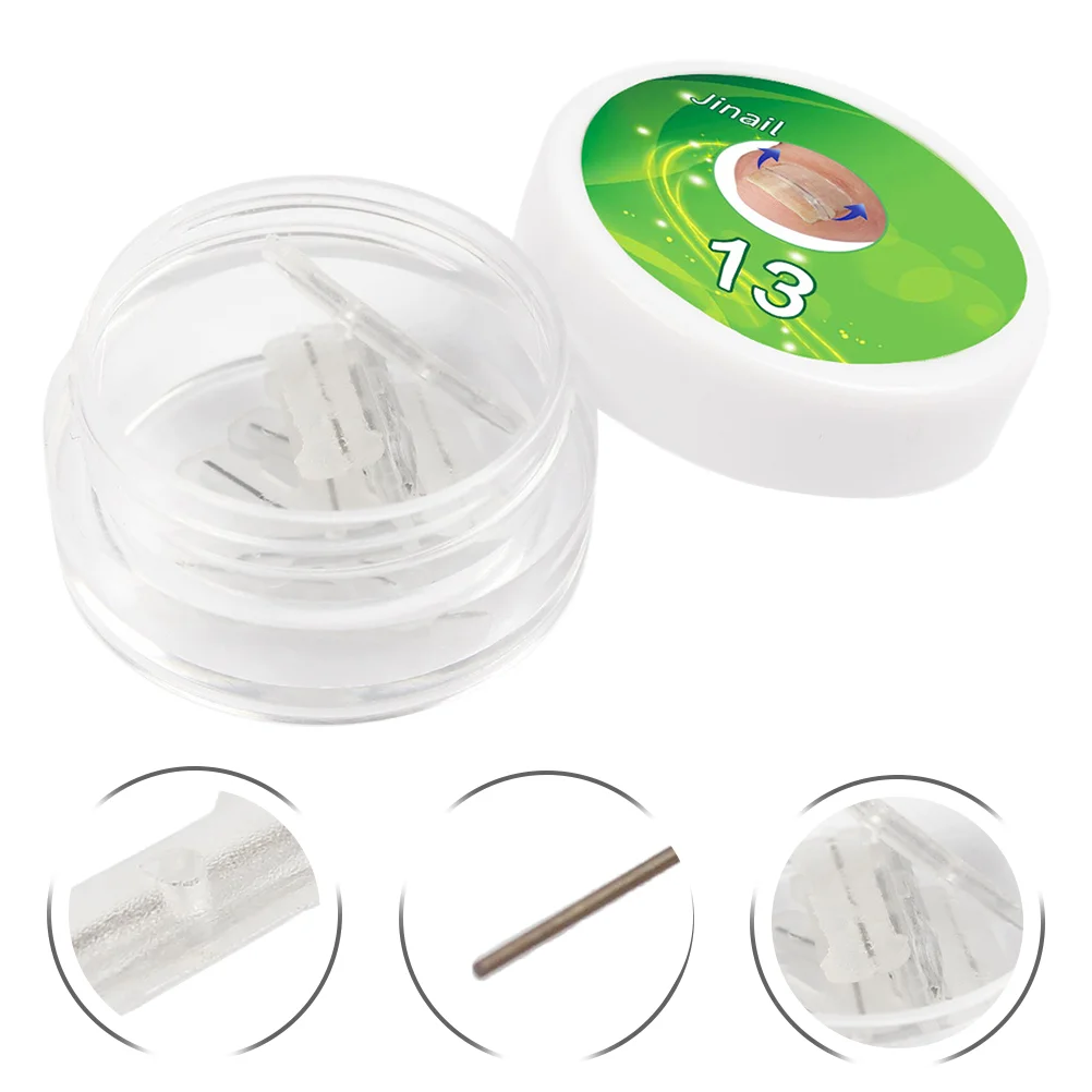 Corrector de uñas de Gel de sílice de aleación de titanio, herramientas para tratamiento encarnado, alambre profesional compacto, uso diario, pequeño, 10 Uds.