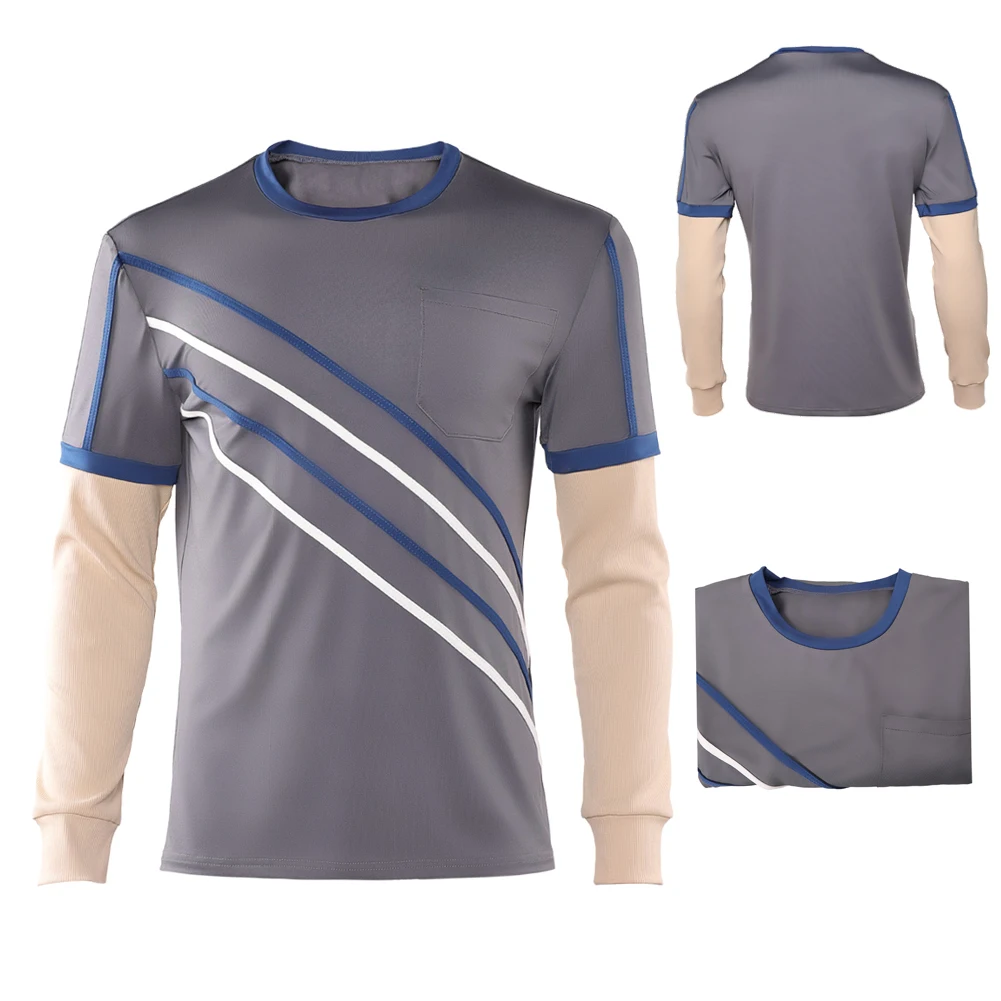 

Will Byers Tops Cosplay TV ST 5 Costume Men Adult Male Long Sleeves Shirts Fantasia Clothing Halloween Party Carnival Role Suits