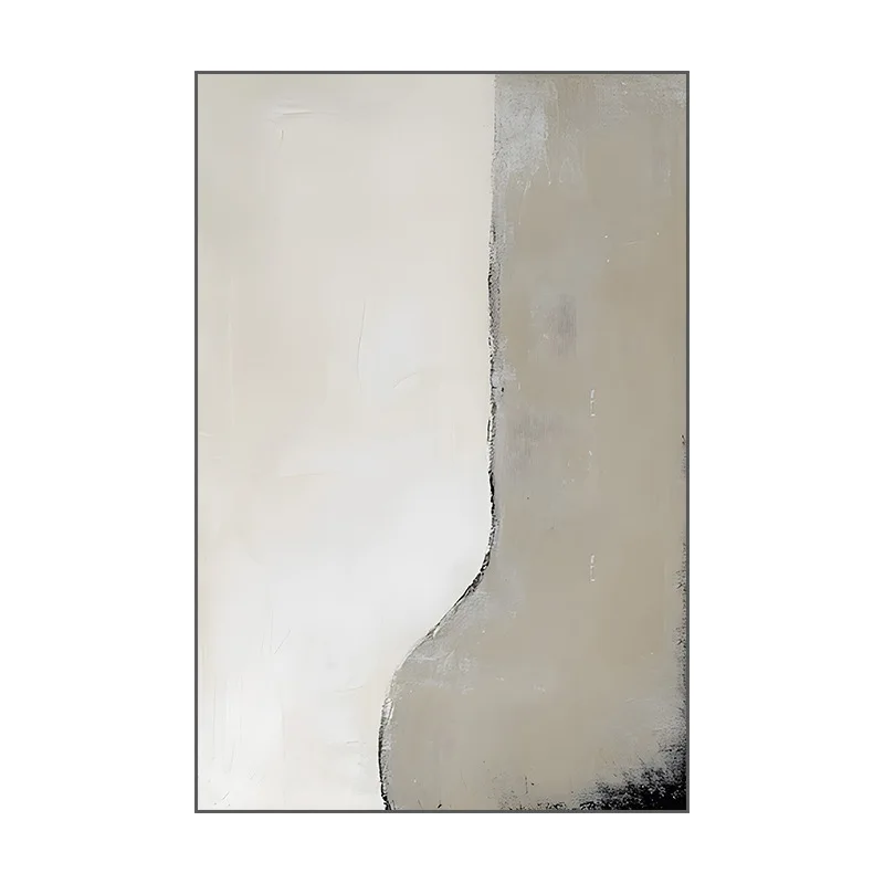 

Off-white background wall decoration hand-painted modern and simple