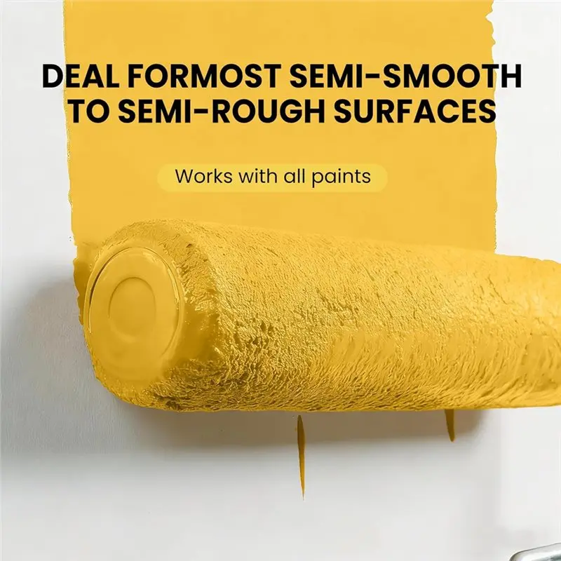 ABGR-Complete Paint Roller Kit, PCS With Extension Pole, Brushes & Tray For DIY & Professional Projects view 3