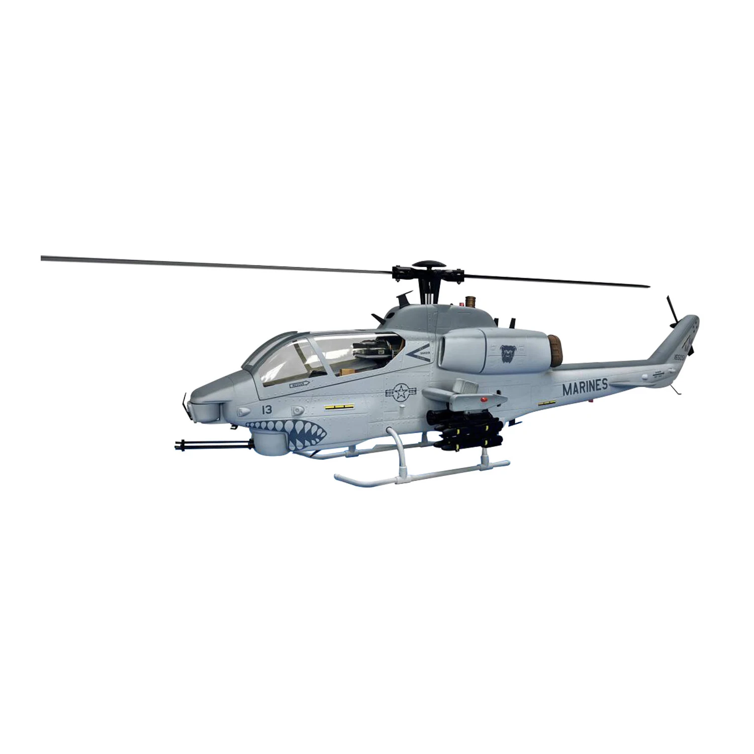 

ROBAN 470 Size RTF AH-1W Grey Cobra RC Helicopter X2 flight Control GPS Model