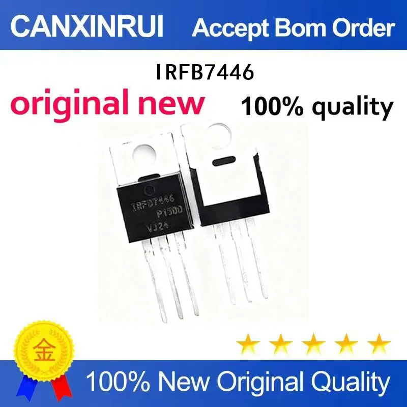 (5-100pieces)IRFB7446 TO-220 Package 120A 40V Field-Effect Transistor MOSFET N-Channel Chip IC