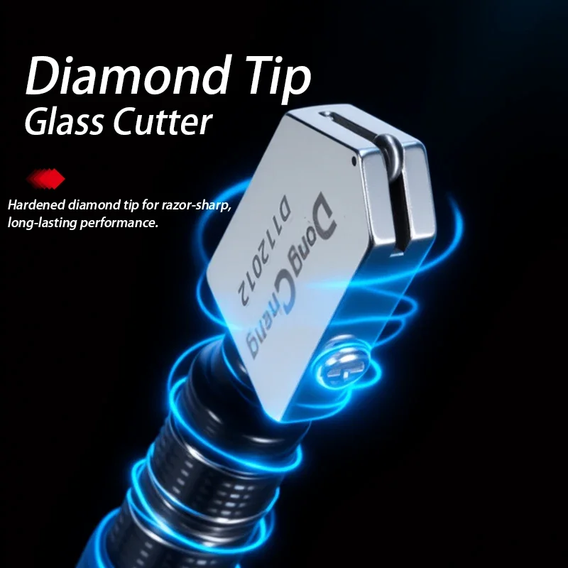 1PC 175mm Diamond Glass Cutter with Anti-Skid Handle Oil Cutter Tool for Cutting Glass And Diamonds