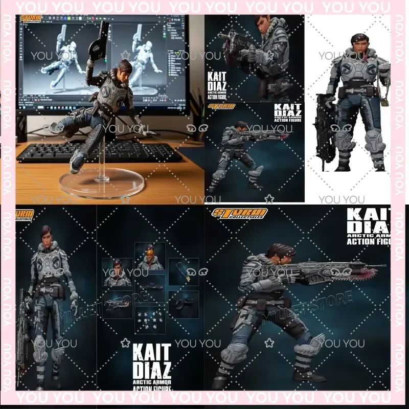 

Stock Storm Toys for Gears of War 5 Kait Diaz Action Figure 1/12 Scale Collectible Model Toy