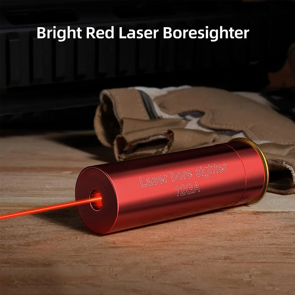 12GA Red Dot Laser Bore Sighter 12 Gauge Bore Sight Red Chamber Boresighter Cartridge No battery for Shotgun Hunting Gun Zeroing - view 5