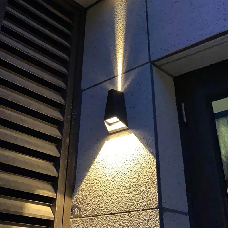 Imagem -05 - Livre Led Wall Washer Lightin à Prova Impermeável Água Lâmpada Jardim Varanda Lâmpadas de Parede Escada Lâmpada do Corredor Villa Lâmpada de Parede Exterior ao ar