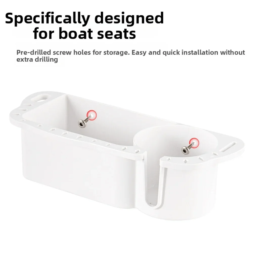 ABS Fishing Container Fishing Tackle Box Dual-row Drainage Holes Pre-drilled Screw Holes For Boat Deck Mounting