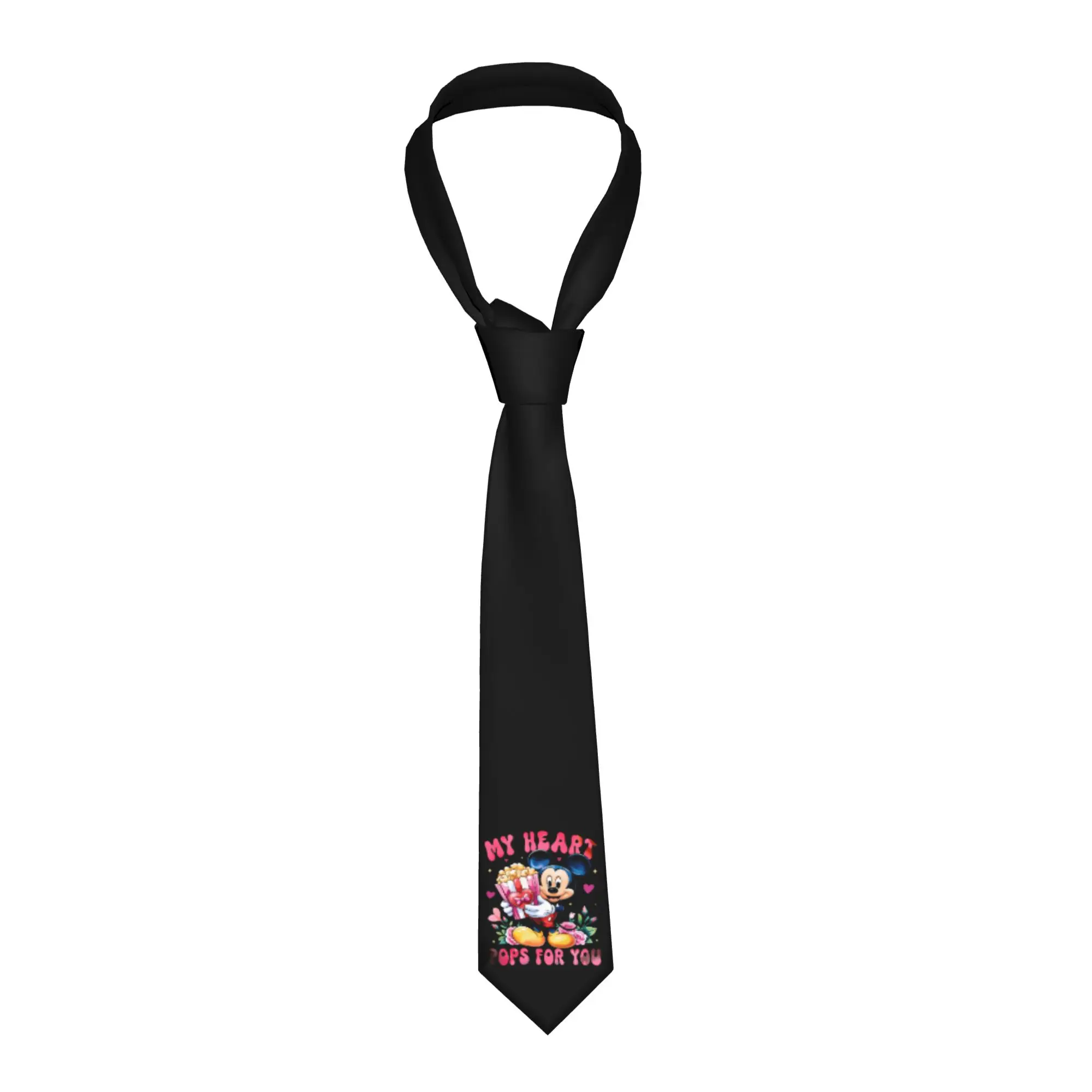 

Модные галстуки с Микки Маусом в стиле аниме для свадьбы, индивидуальные мужские галстуки с мультяшными персонажами