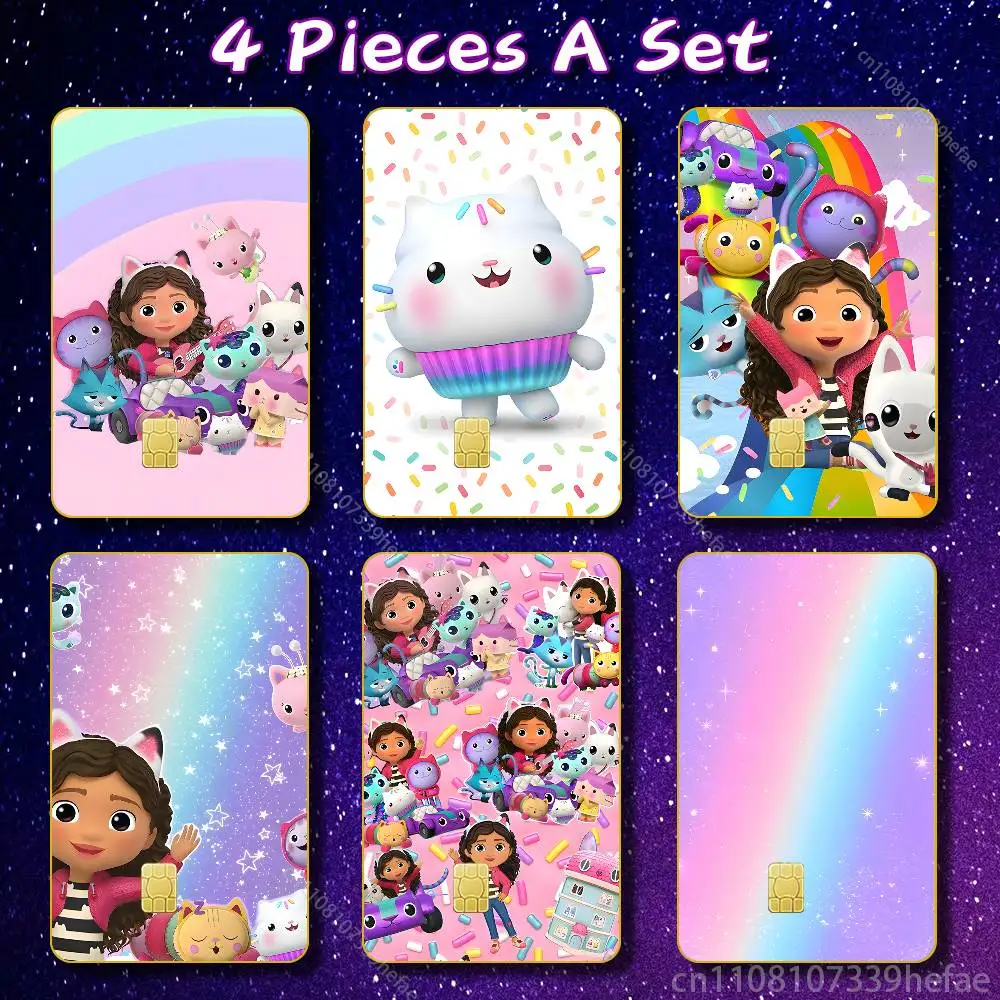 

G-Gabbys D-Dollhouse Skin HD Stickers Game Card Decal Scratch-resistant For Credit Debit Card Small Large Chip