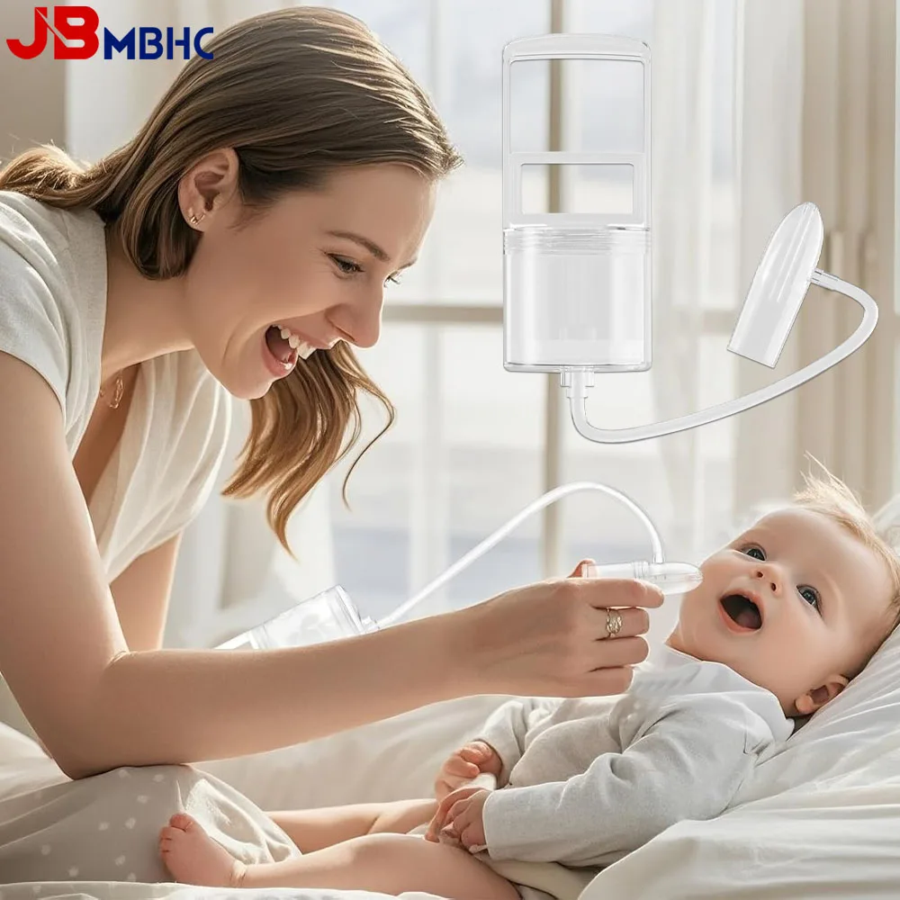 

Детский назальный аспиратор — ручная присоска для носа для младенцев, нежное и бесшумное всасывание, многоразовый мягкий силиконовый очиститель носа