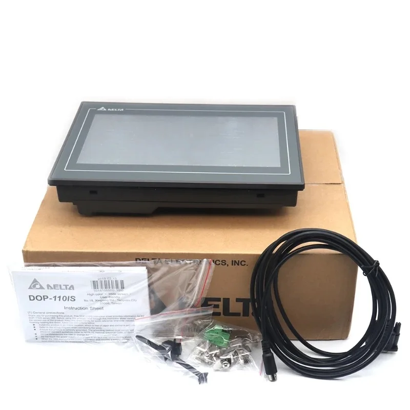 Brand Delta DOP-110 Series DOP-110IS DOP-110CS DOP-110WS DOP-110CG 10.1 inch 10.4 inch industrial Touch Screen HMI with 3M Cable