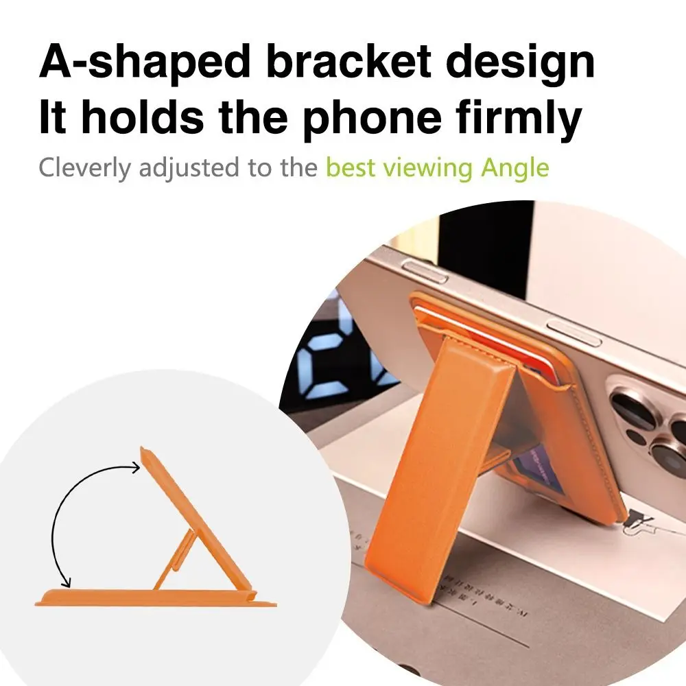 

Magsafe Wallet Phone Card Holder Strong Adsorption Foldable Wallet Case Anti-theft Safety for iPhone 16 15 14 13 12 Series