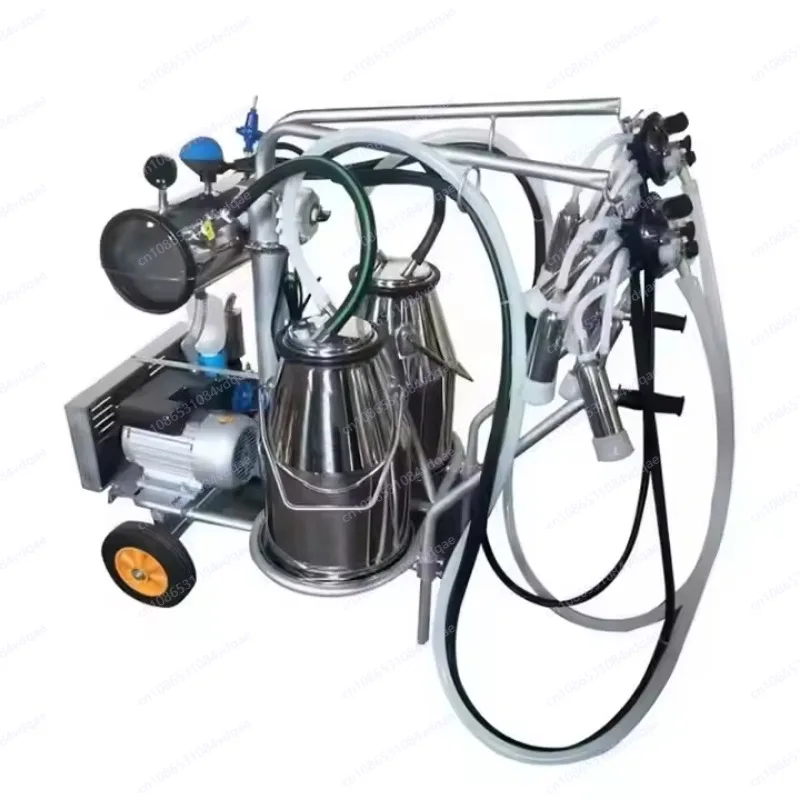 

Professional vacuum milking machine Portable double barrel design Universal and efficient milking equipment for cattle and sheep