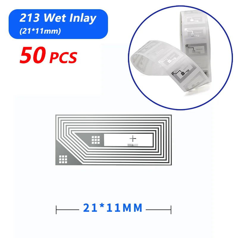 100 teile/los NFC Label Tag Aufkleber 13,56 MHz ISO14443A 213 Aufkleber Universal Label Ntag213 RFID für alle NFC-fähigen telefone