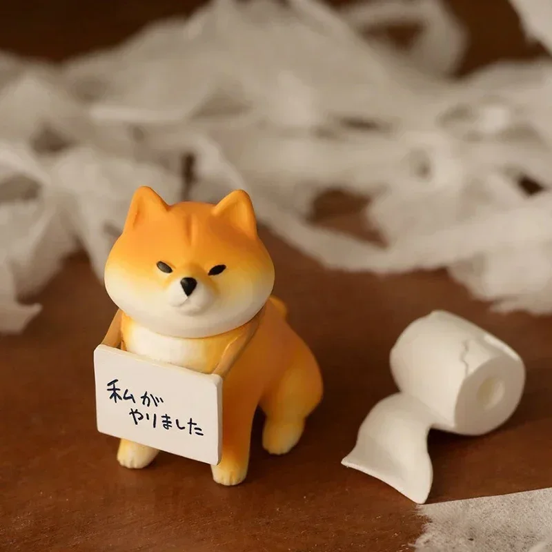 Stasto Original Japan Gashapon Capsule Toy Action Figure Kawaii Miniature Dog Food Shiba Inu Cute Figurine Anime Models Gift