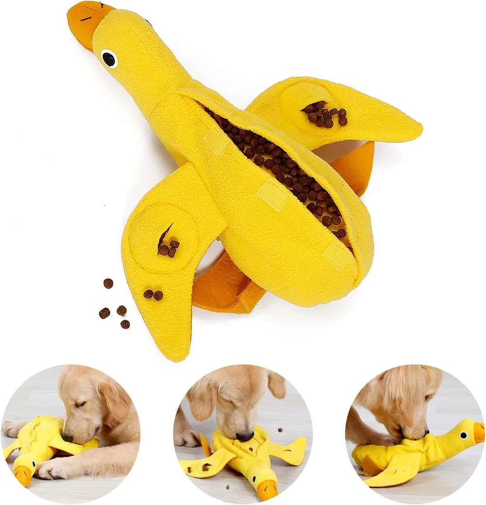 Ducks Sniffing Toys, With Durable and Bite Resistant Treat Dispensing Dog Toy for Puppies Small Medium Dogs