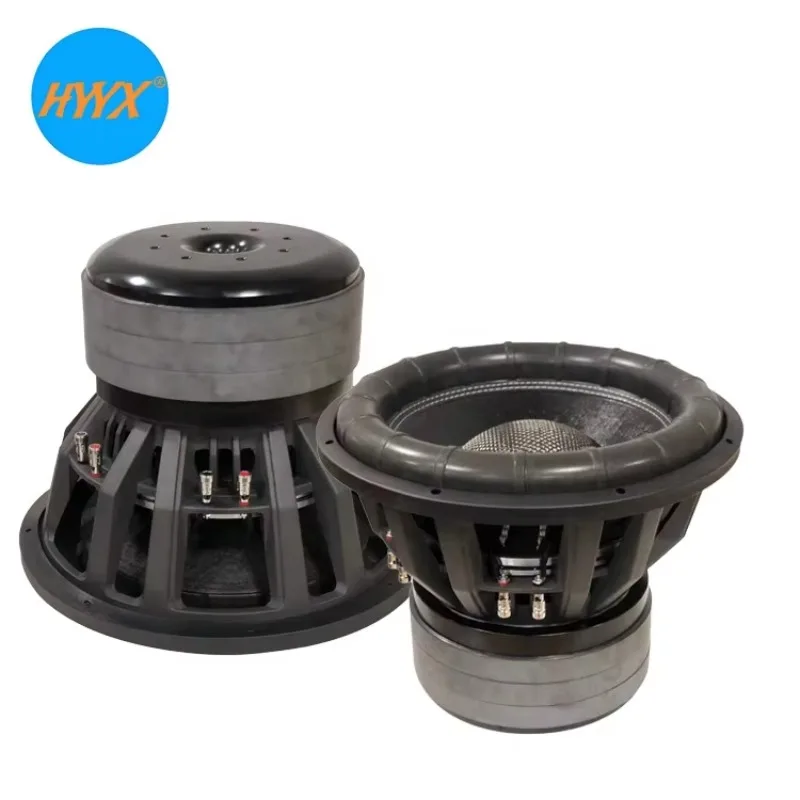 2026 OEM Factory 15 Inch Dual Coil Car Audio Subwoofer Speaker 4000WRMS with Carbon Paper Cone 12V DC
