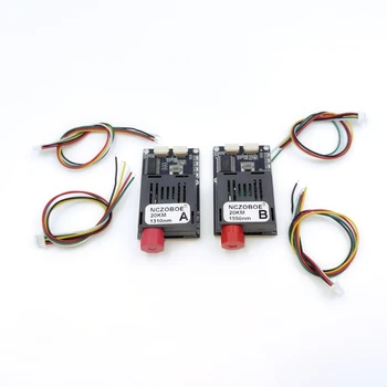 Moduł transceivera optycznego NCZOBOE 2 Cvbs Video Sky-end/Ground-end TTL, moduł FC TTL do światłowodu dla dronów, optyka do dronów