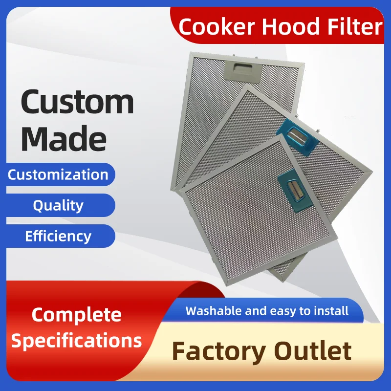 Various Sizes for COMFEE Hermitlux CIARRA COSMO kitchen Cooker Range Hood Filter Acceptable customization Range Hood Filter