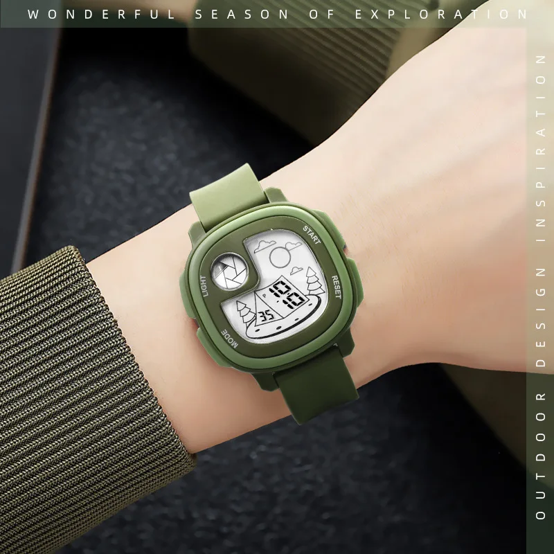 UTHAI CE147 New Cartoon Pattern Children's Watch Leisure Sports Multi functional Boys and Girls Electronic Watch