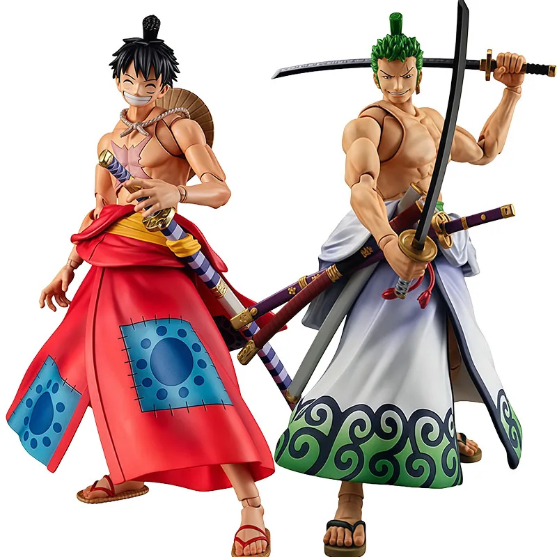 MegaHouse Original Variable Action Heroes Luffy Taro Zoro Jūrō Anime Action Figures Toys for Boys Christmas Gift Collectible