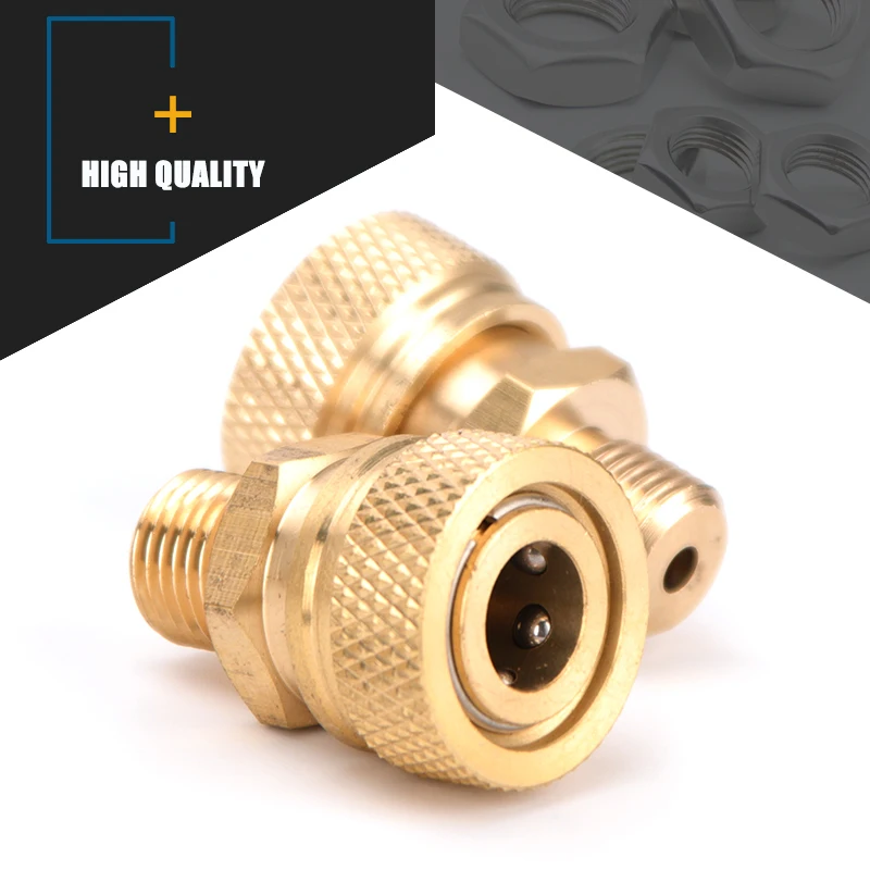 8mm Coupler Sockets Copper Fittings 1/8NPT 1/8BSPP M10x1 Thread Male Quick Disconnect 2pcs/set