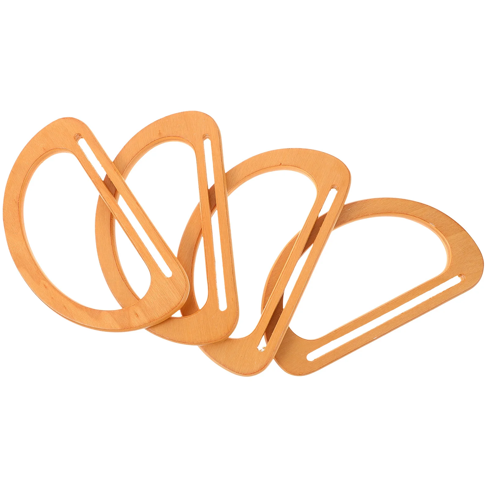 4 قطع من مقابض الحقائب ذات الشكل الصلب، ملحقات حقيبة اليد ذاتية الصنع، سهلة التركيب، خفيفة الوزن