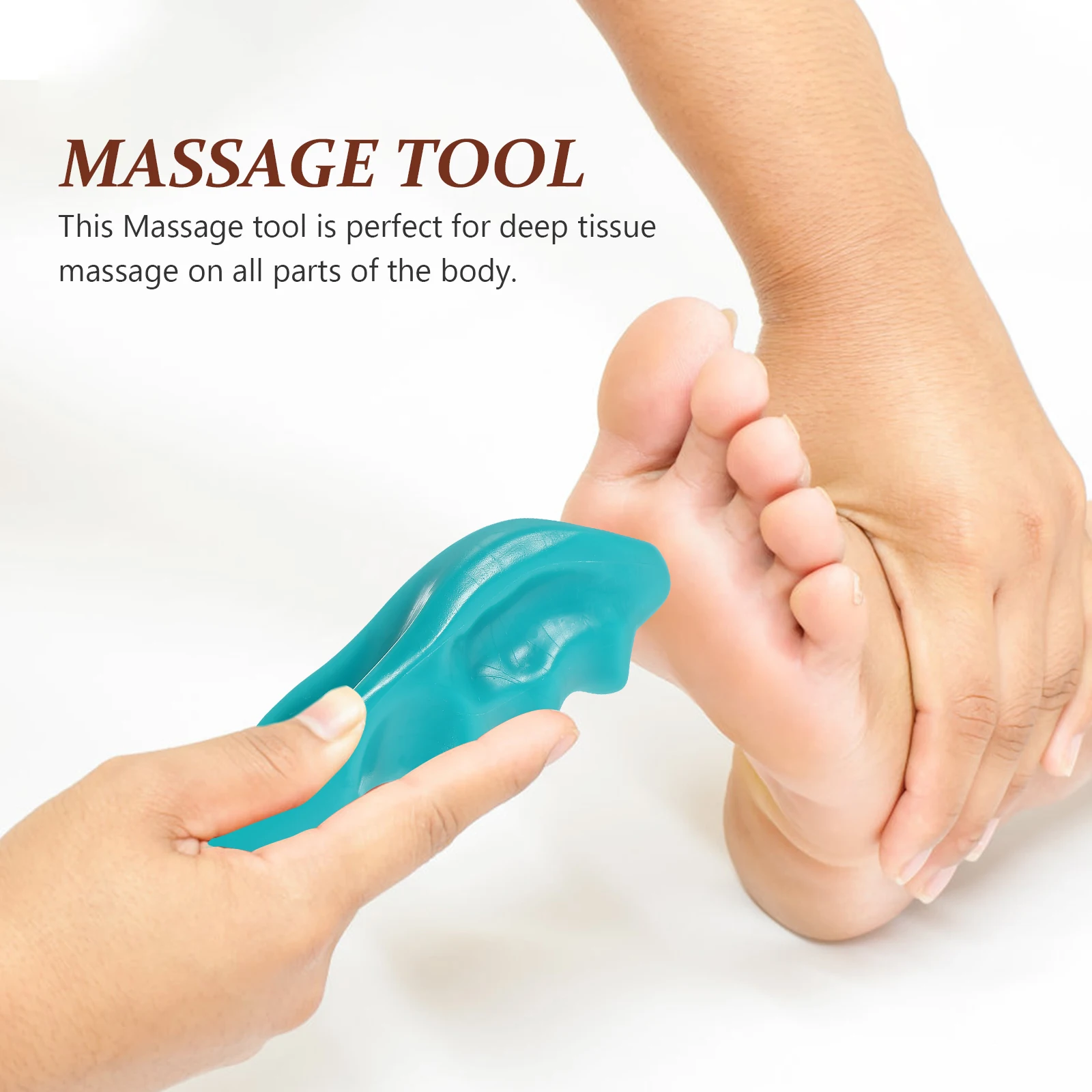 

Massage Tool Deep Tissue Handheld Hammer Point Stick Trigger Pain Relief Thumb Saver Durable Plastic Self Use Body Massager Back