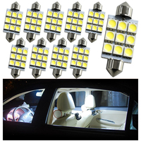 Ultra Bright Festoon LED 31/36/39/41mm 5050 9SMD Reading Lights for Car Interior License Plate Lamp