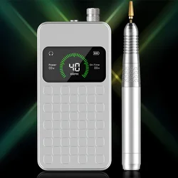 New 80W Ultra Smooth Brushless Motor Handle 0-40000RPM Wireless Rechargeable E-file Nail Drill Machine