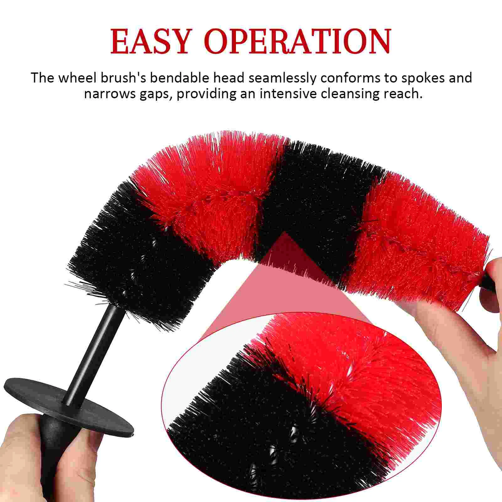 Hub Brush Detail Wheel for Car Detailing Cleanser Wash Brushes Tire Cleaner Vehicle