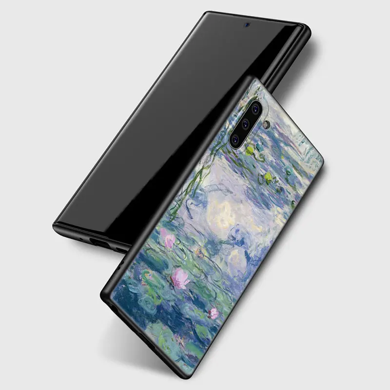 Claude Monet Garden Lotus Bridge Case For Samsung M30 M31 S Note 10 Lite 20 Ultra M04 M32 4G M14 M23 M33 M52 M53 M54 5G M11 M12