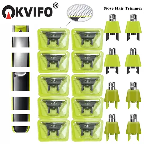 KVIFO Shaver Replacement Blade For OneBlade & One Blade QP2520 QP2530 QP2620 QP2630 QP6510 QP6520 Hybrid Electric Beard Trimmer