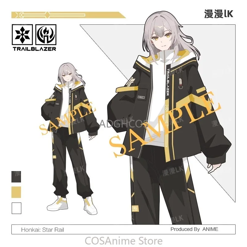 

Honkai: Star Rail Trailblazer Caelus Stelle Cosplay Outfit Women Men Hoodie Jacket Windbreak Pant Carnival Comic Con Costume