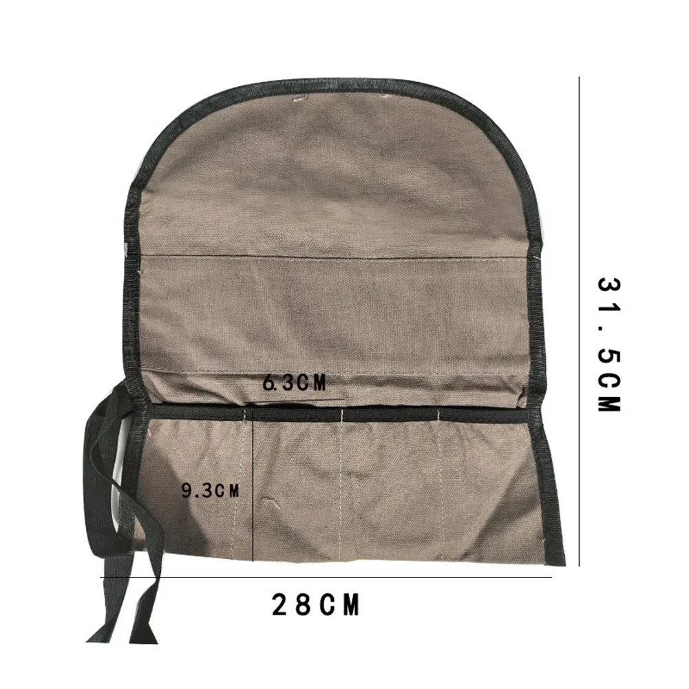 2PCS Multiple Pockets Multi-Purpose Roll Up Tool Bag Wrench Pouch Hanging Tool Portable Hardware Tools Pouch