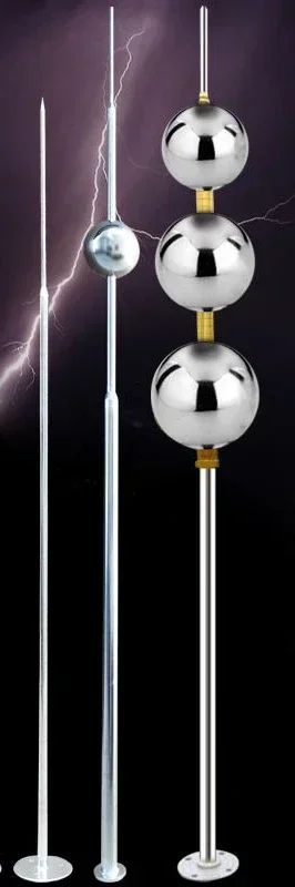 

Hot Sales Engineering Stainless Steel Lightning Rod, Villa Household Roof Lightning Rod