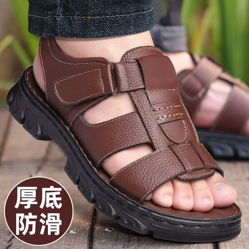 

Summer new men's beach sandals breathable non-slip and wear-resistant soft-soled casual for driving
