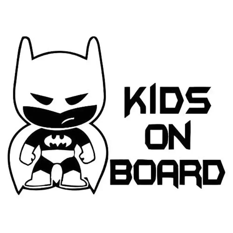 Children and Baby Car Stickers, Fun Stickers, Car Vinyl, Black and Silver 19x13.9 cm