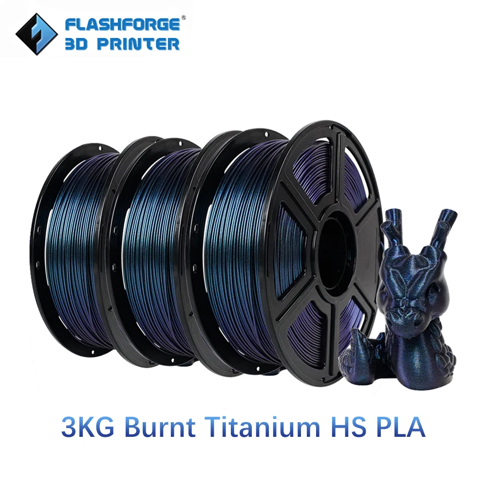 

FLASHFORGE 3pcs/lot High Speed PLA/ PETG/ ASA 3d Printer Filament 1.75mm High Toughness Sealed Packaging No Plugs No Warping Low Shrinkage 3d Printer Material